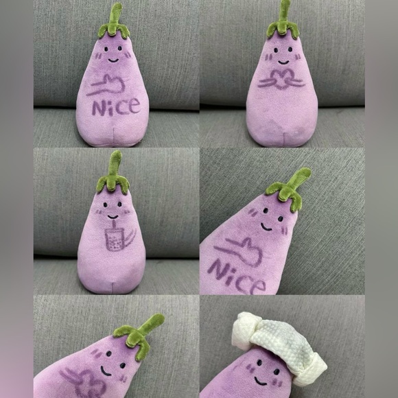 Vivacious Vegetable Eggplant [small] Brand New with Tags (BNWT) - Picture 1 of 6